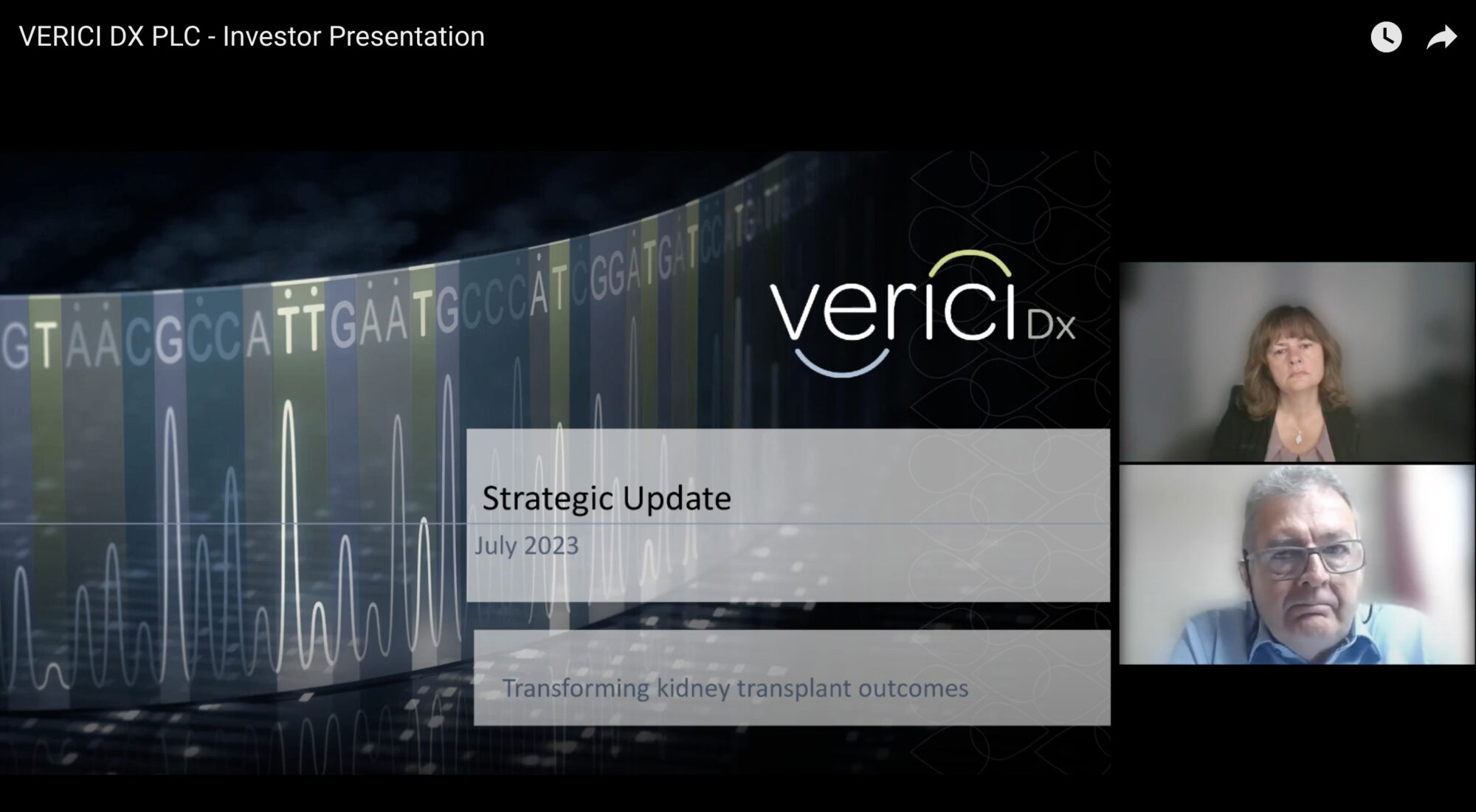 VERICI DX PLC Investor Presentation